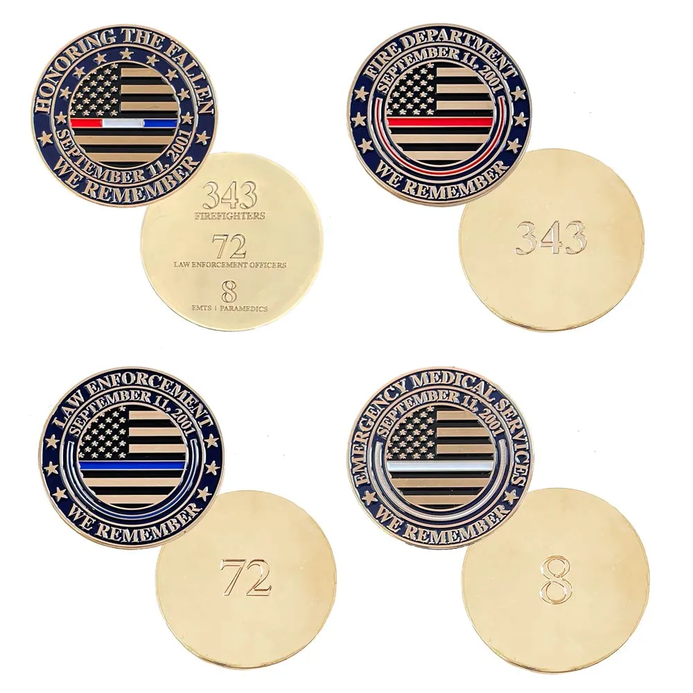 9/11 Memorial Challenge Coins