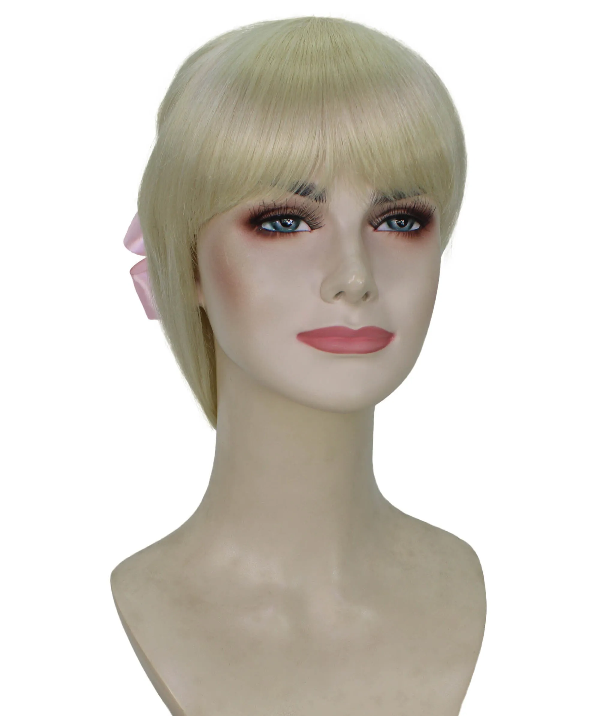 Adult Women's Blonde Fishtail Braided Ponytail Wig | Perfect for Cosplay | Flame-retardant Synthetic Fiber