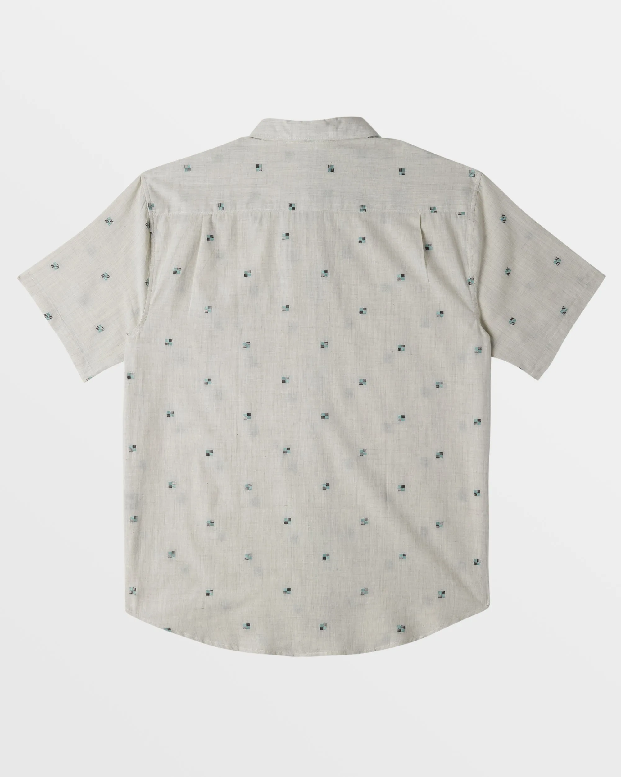 All Day Jacquard Short Sleeve Shirt - Stone