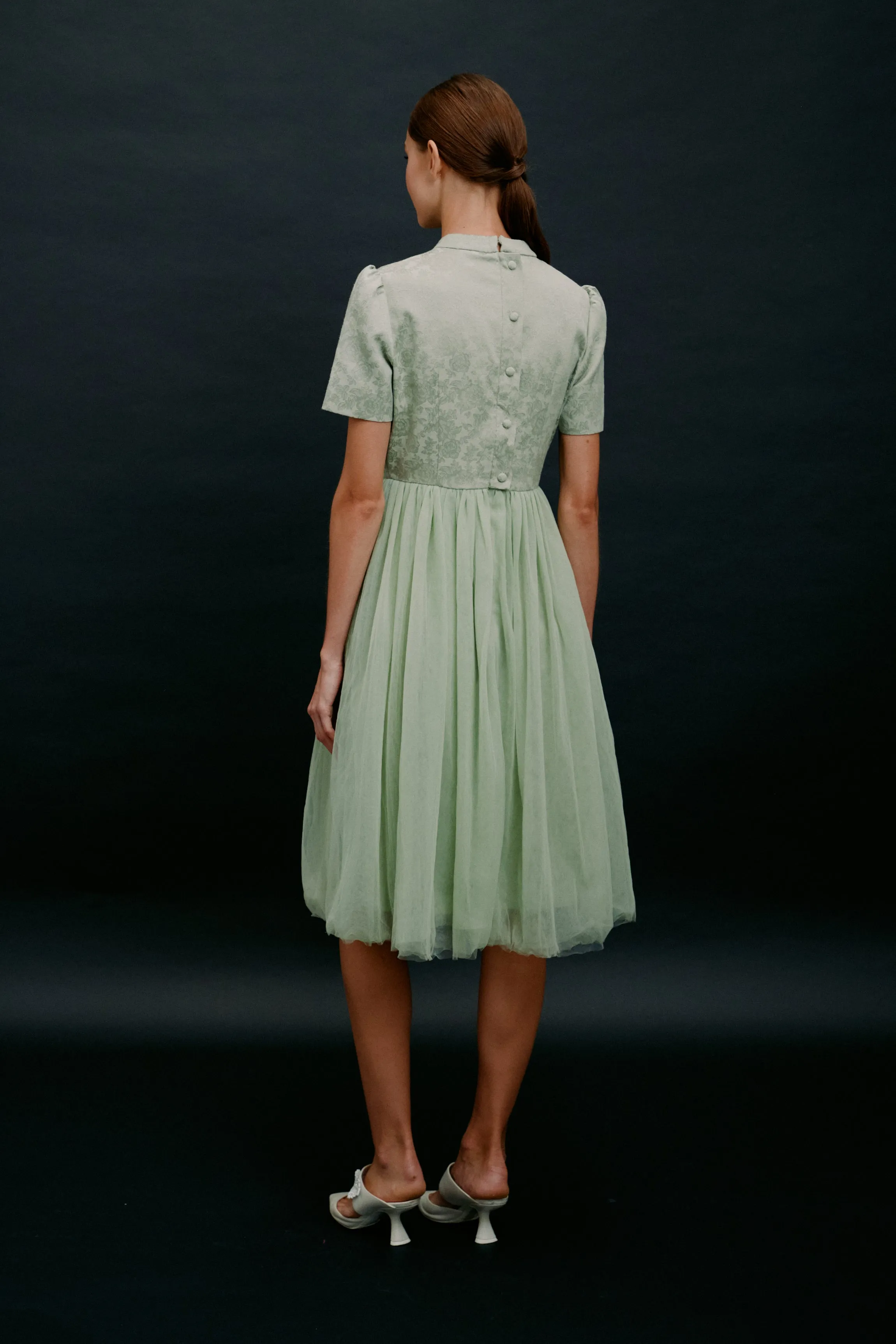 Anna Tulle Dress Green