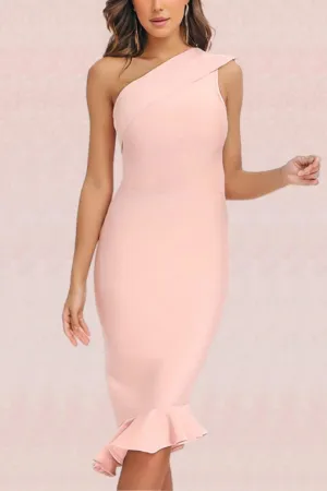 Avery Bandage Dress - Dusty Pink