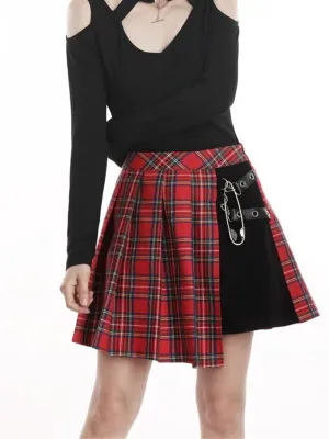 BABY PLAID MINI SKIRT