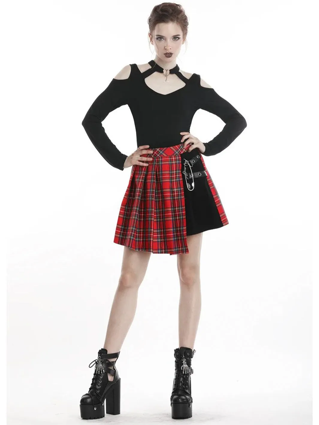 BABY PLAID MINI SKIRT