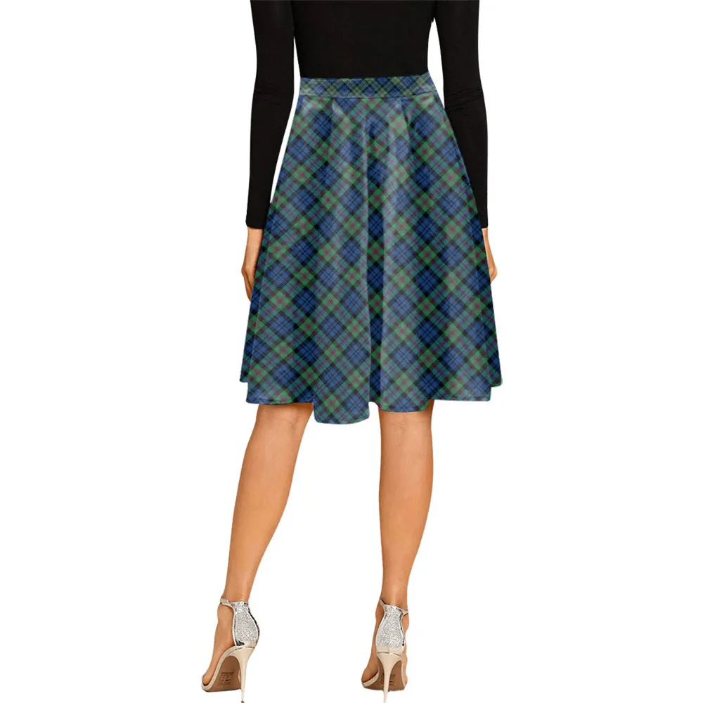 Baird Ancient Tartan Melete Pleated Midi Skirt