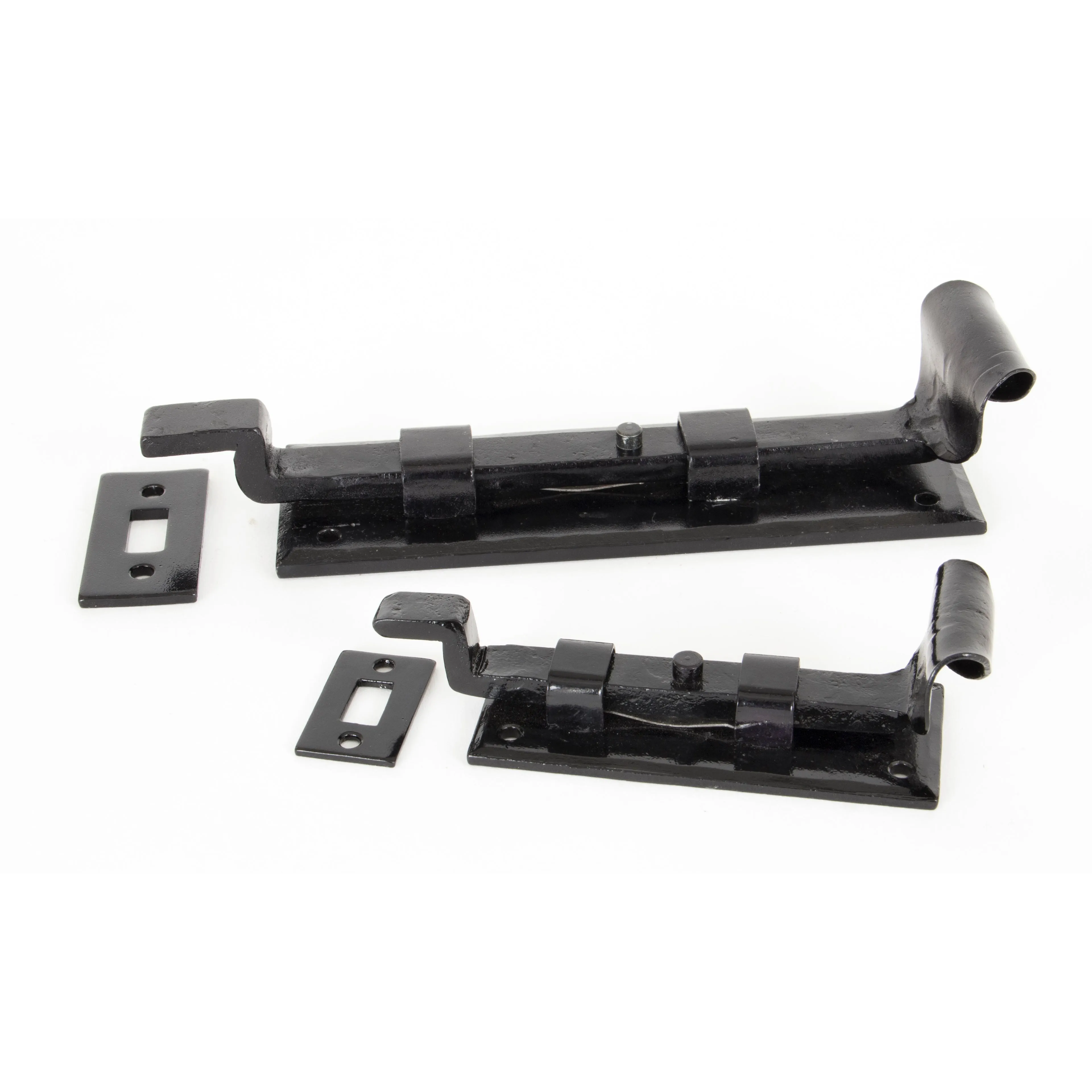 Black 6" Cranked Door Bolt | From The Anvil