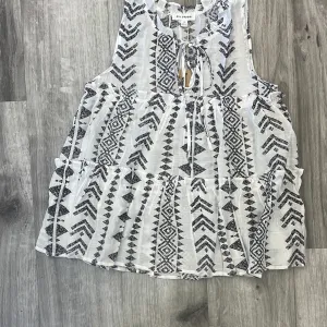 Blu Pepper Black & White Tiered Top