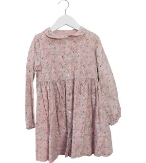 Bonnet à Pompon Long Sleeve Dress 6T