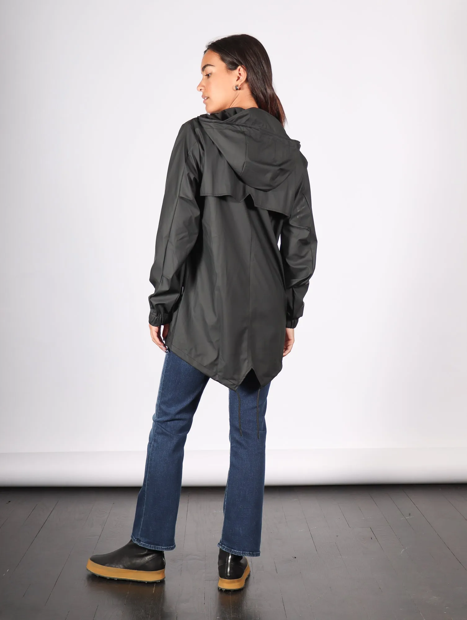 Fishtail Jacket in Black by RAINS