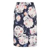 Floral Sateen Skirt