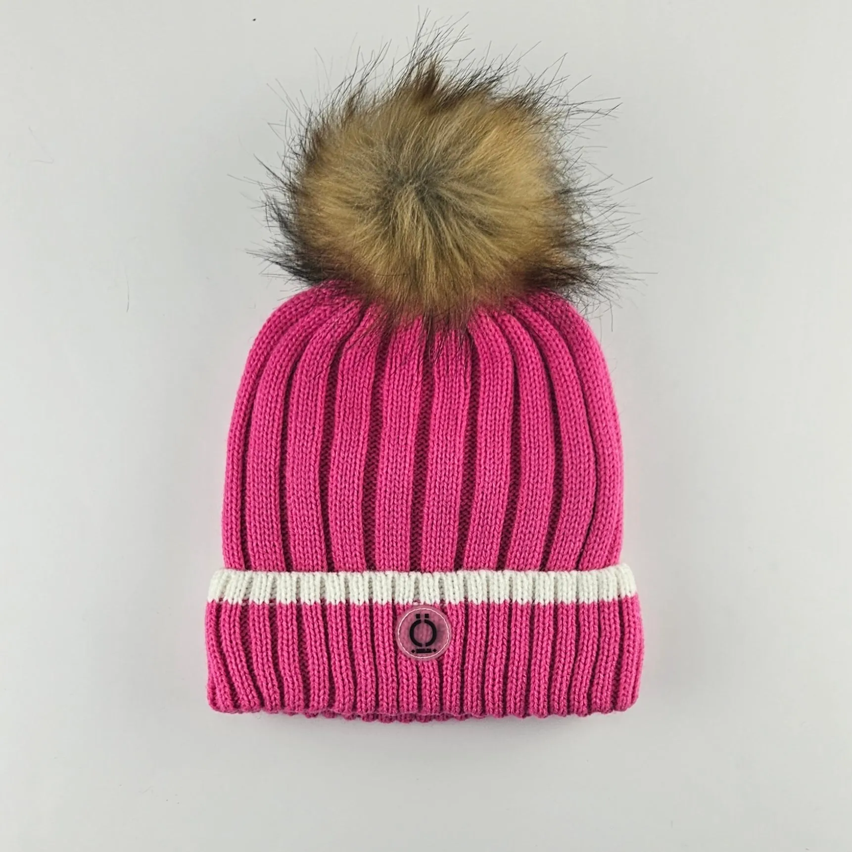 Fushia Stripe Tuque