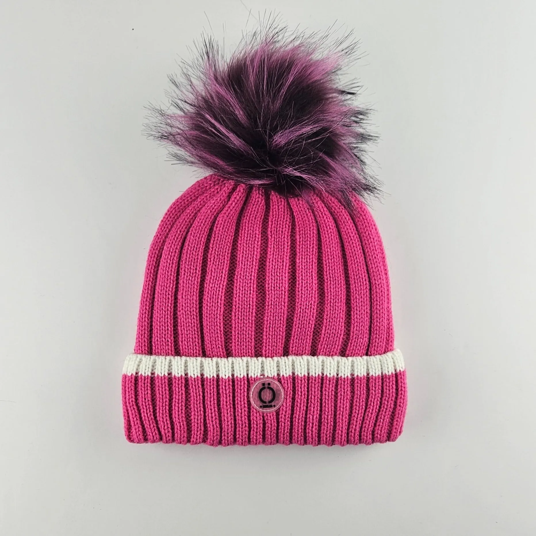 Fushia Stripe Tuque