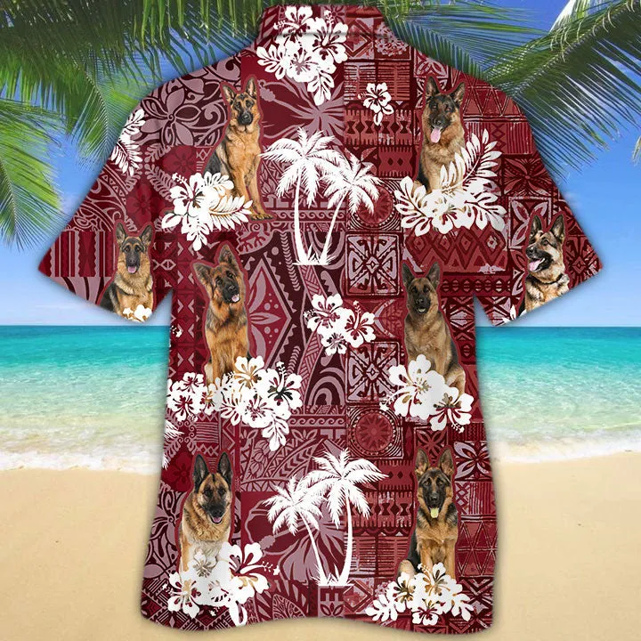 German Shepherd Hawaiian Shirt, Dog Hawaiian Shirt Summer, Gift For Dog Lovers