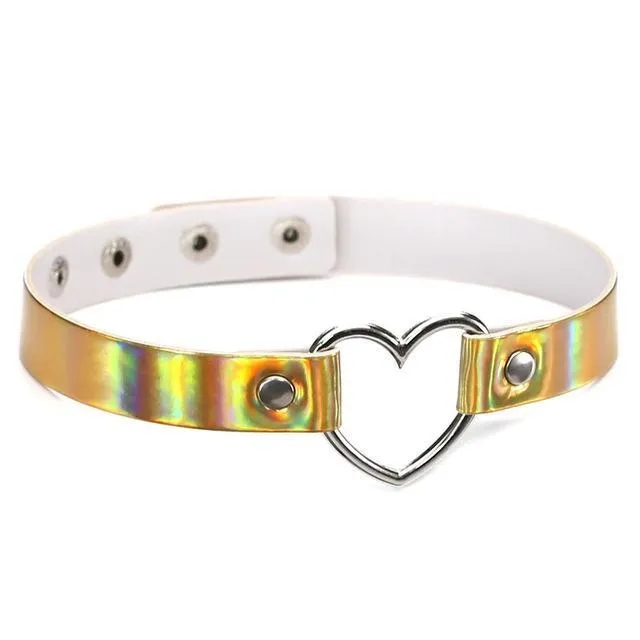 Holographic Heart Collar