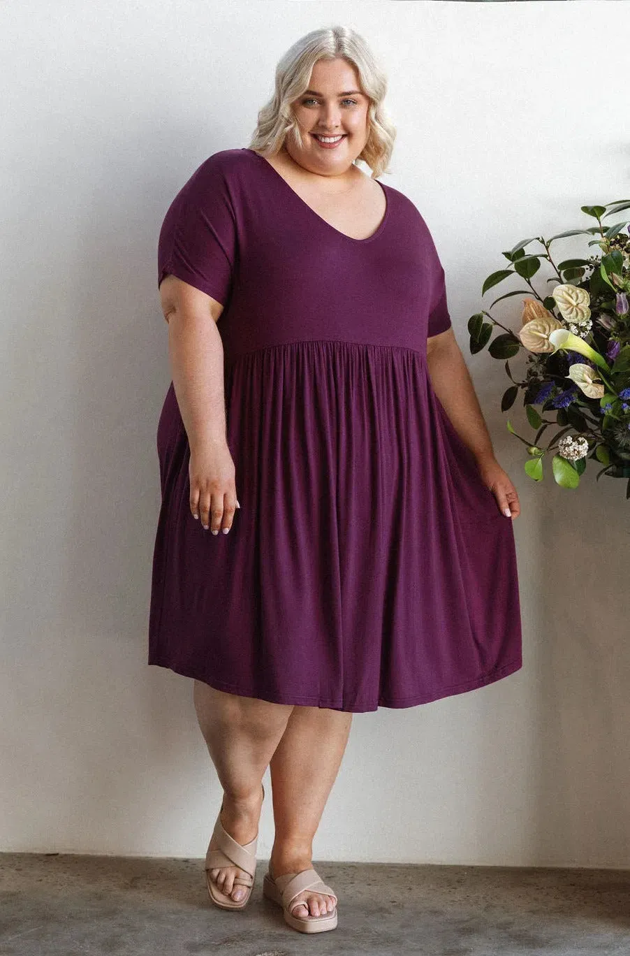 Lauren Dress - Berry