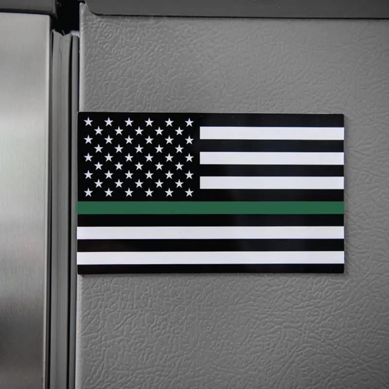 Magnet - Thin Green Line American Flag