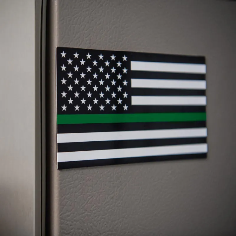 Magnet - Thin Green Line American Flag