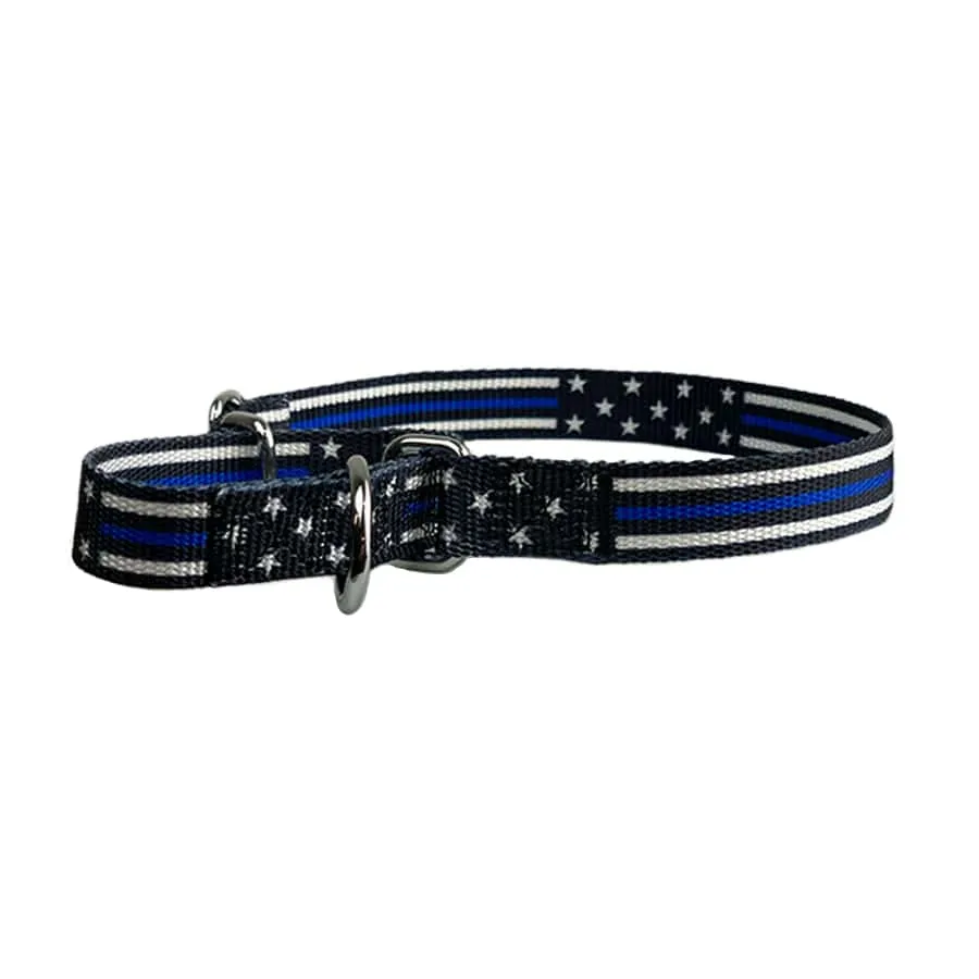 Martingale Dog Collar - Stars and Stripes Thin Blue Line