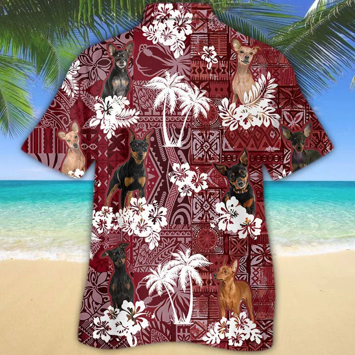 Miniature Pinscher Hawaiian Shirt, Cool Hawaiian Shirt All Over Print With Dog