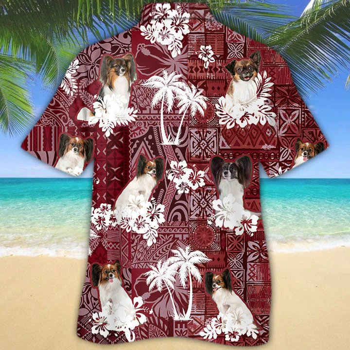 Papillon Hawaiian Shirt, Best Gift For Dog Lovers