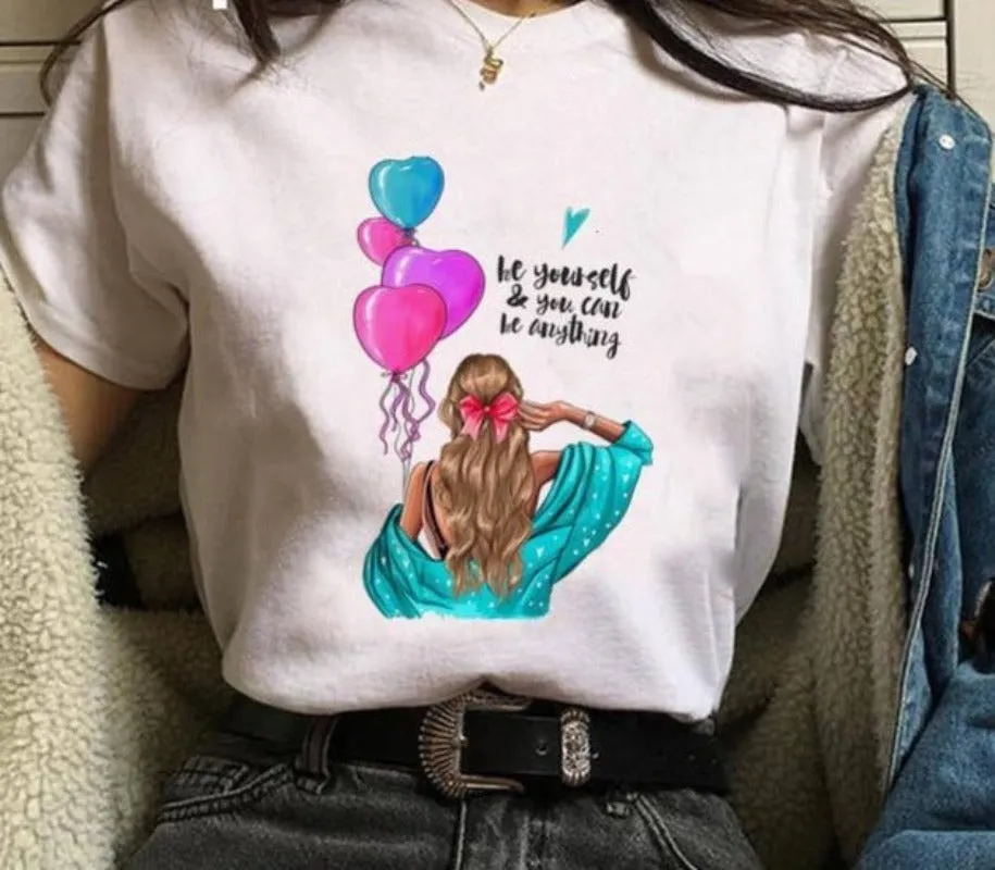 Print Cartoon Funny Top