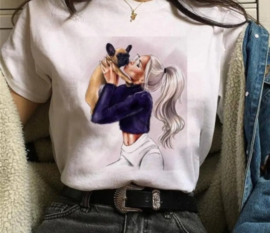 Print Cartoon Funny Top