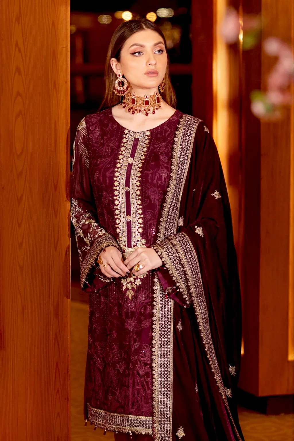 Ramsha Velvet Collection Vol-3 – V-304