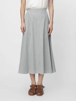 Ruth Contrast Stitching Midi Skirt