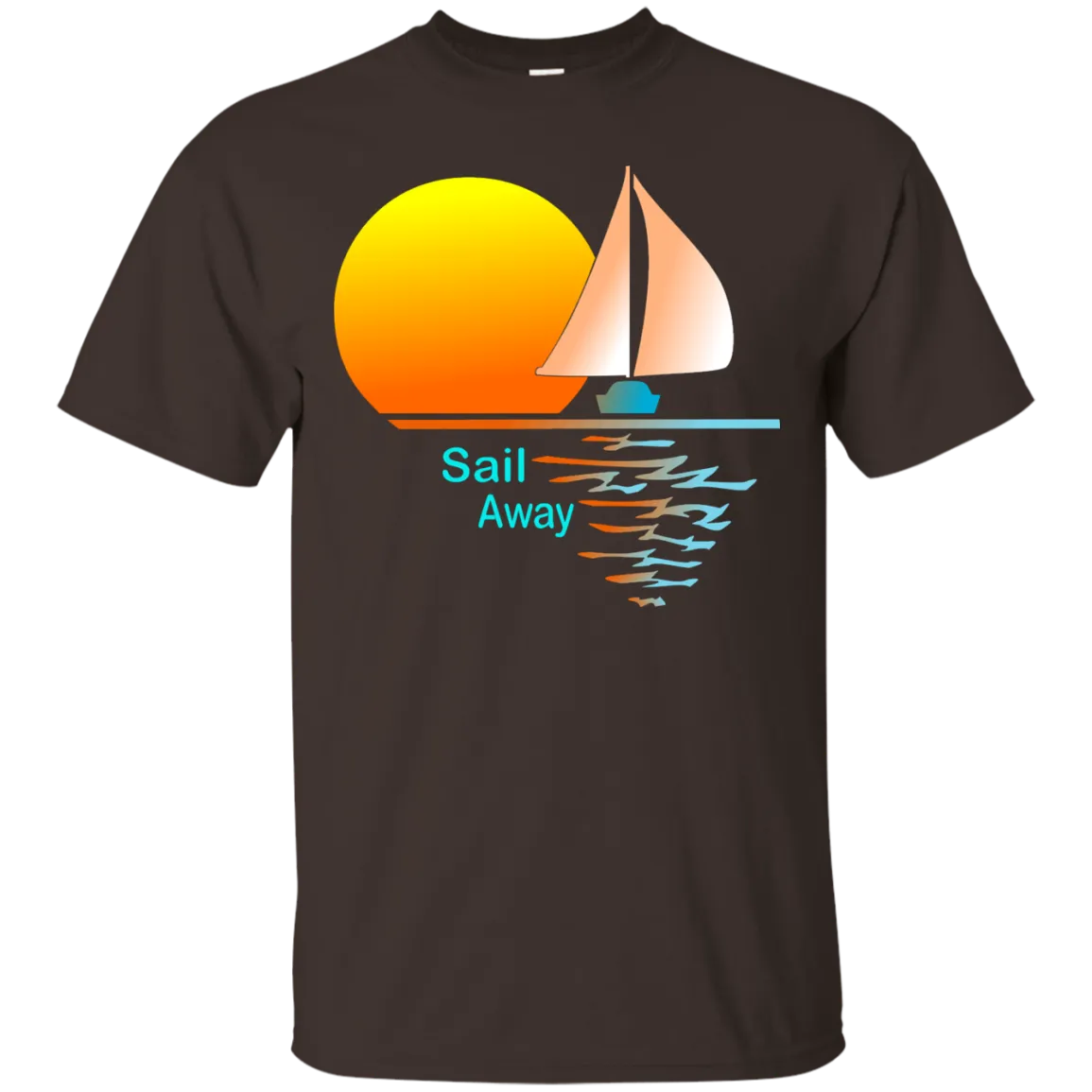 Sail Away on Dark Custom Ultra Cotton T-Shirt