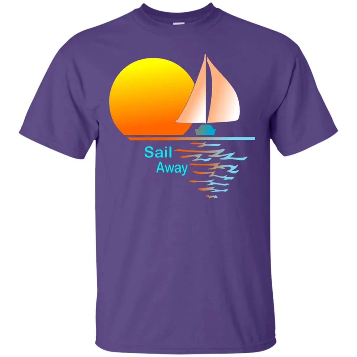 Sail Away on Dark Custom Ultra Cotton T-Shirt