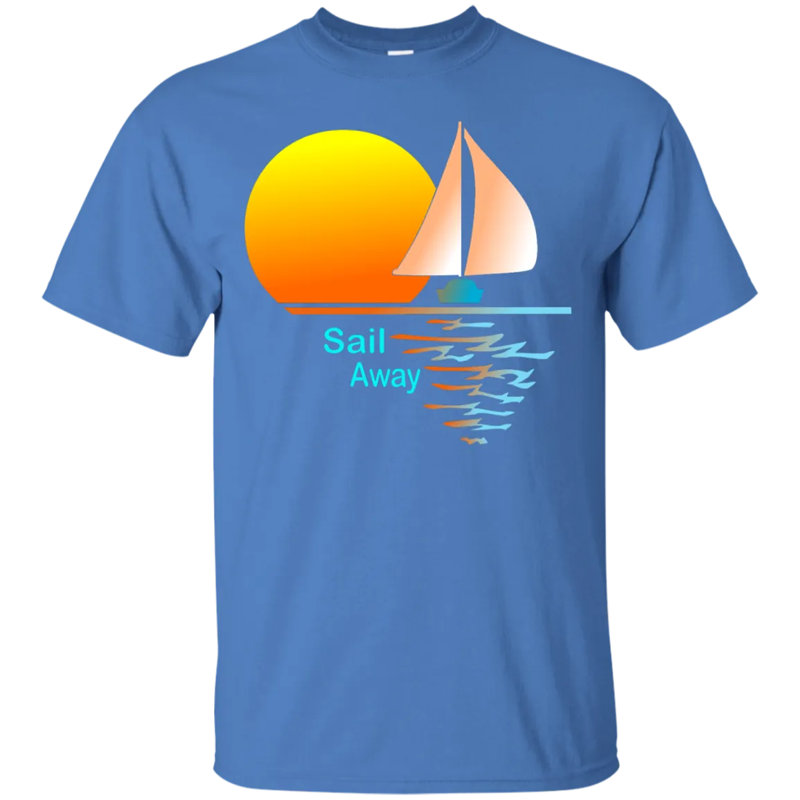 Sail Away on Dark Custom Ultra Cotton T-Shirt