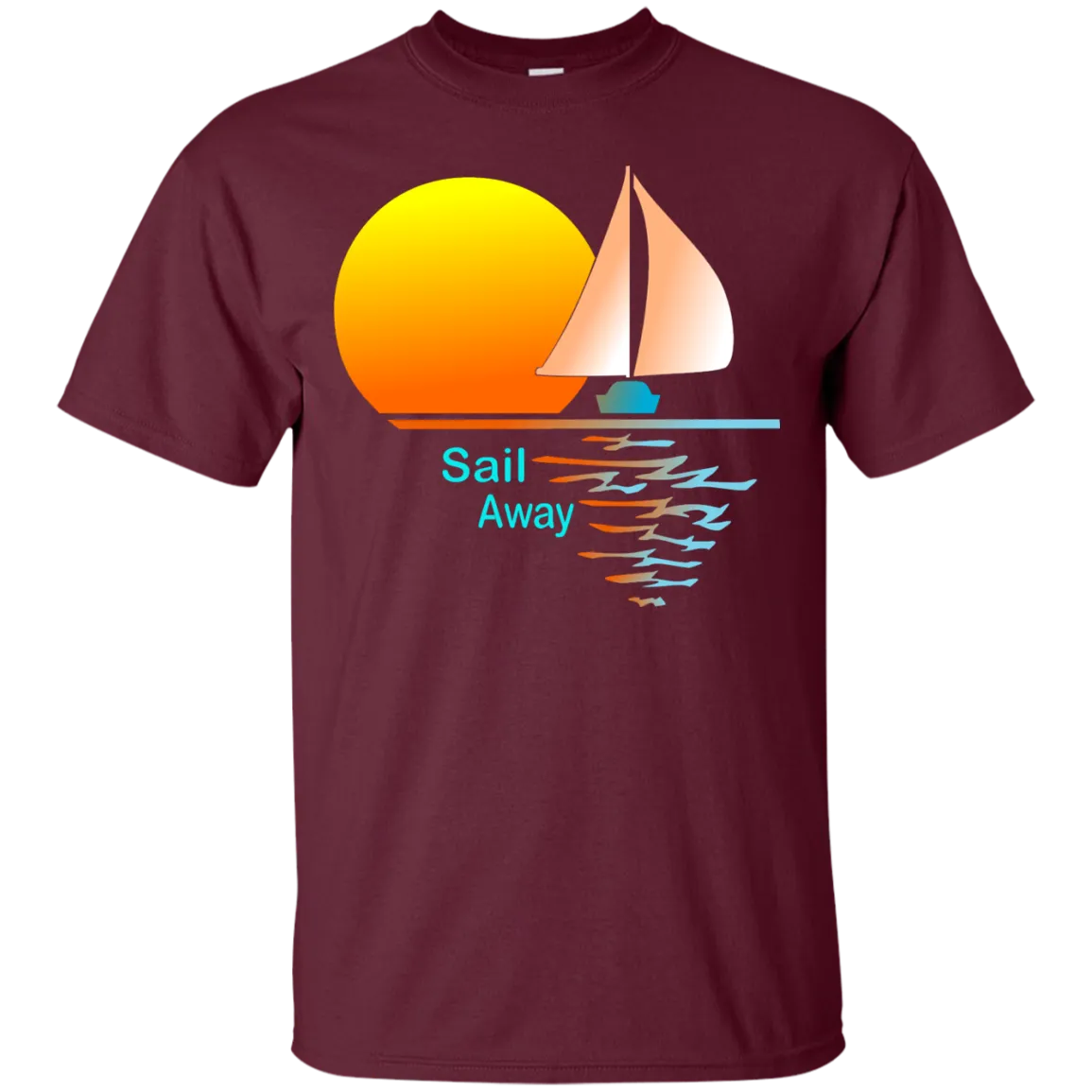 Sail Away on Dark Custom Ultra Cotton T-Shirt