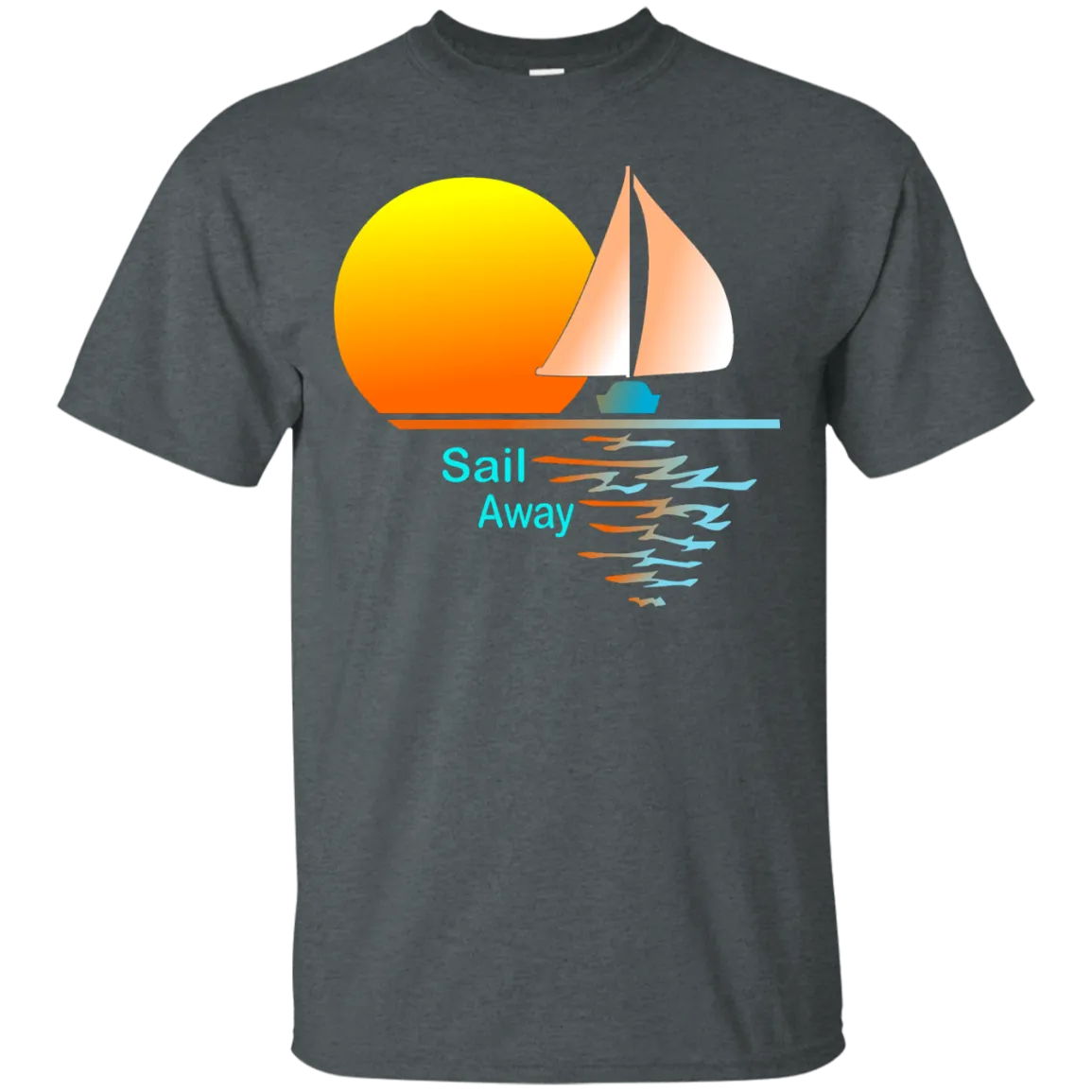 Sail Away on Dark Custom Ultra Cotton T-Shirt