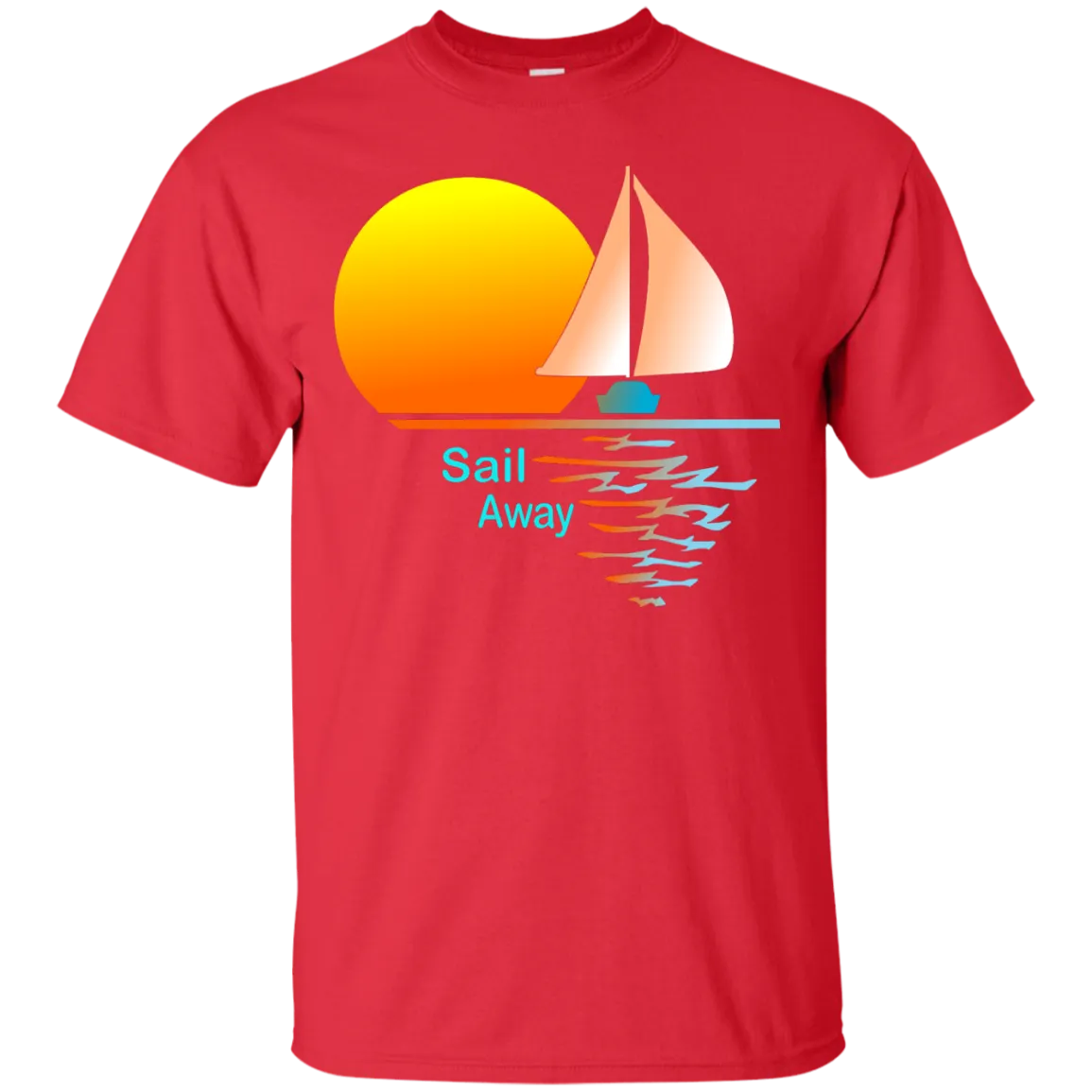 Sail Away on Dark Custom Ultra Cotton T-Shirt