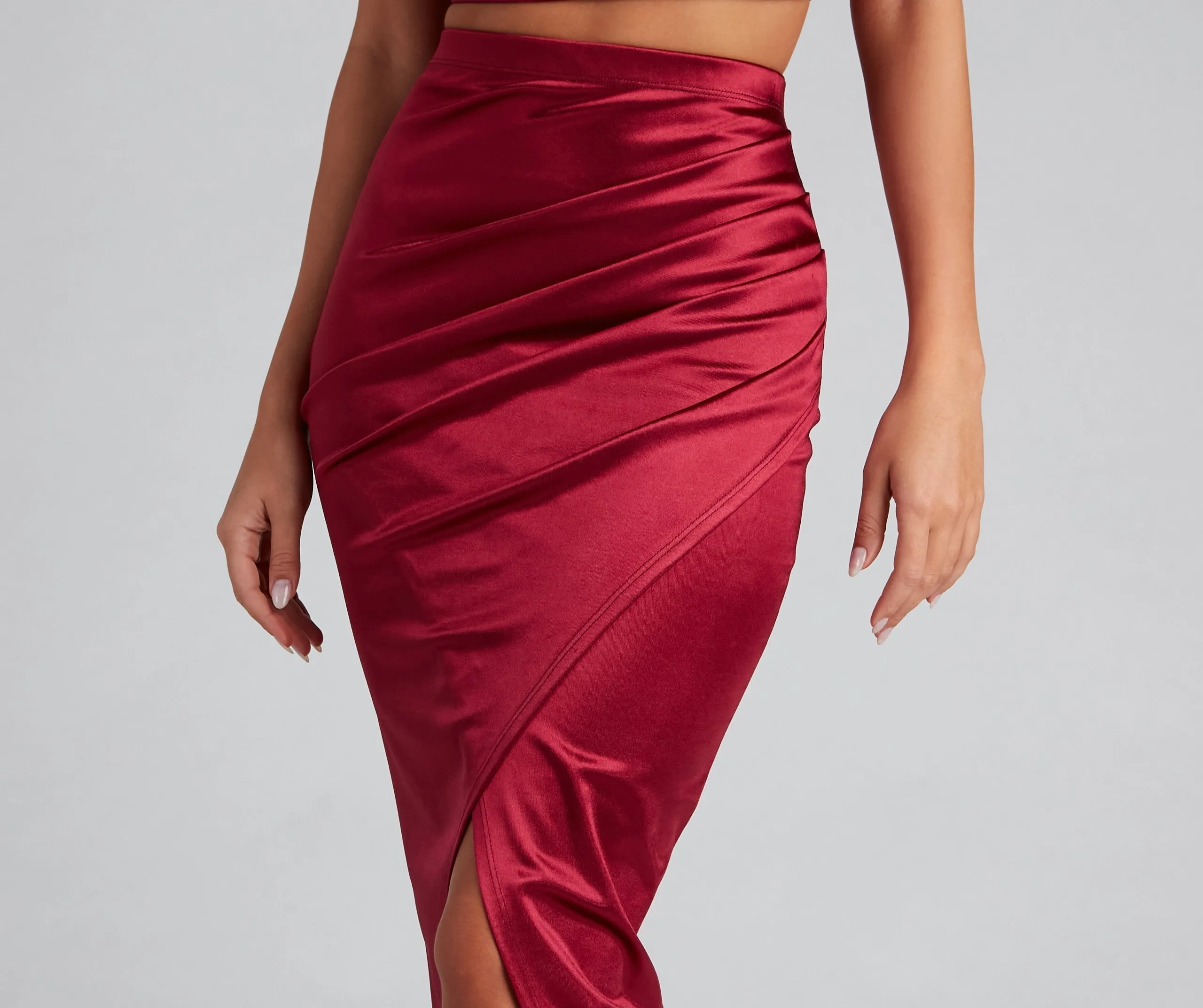 Sleek Moves Wrap Maxi Skirt