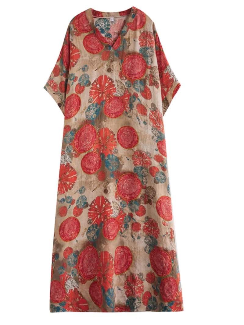 Sunflower Deligh Women's Summer Kaftan Dress