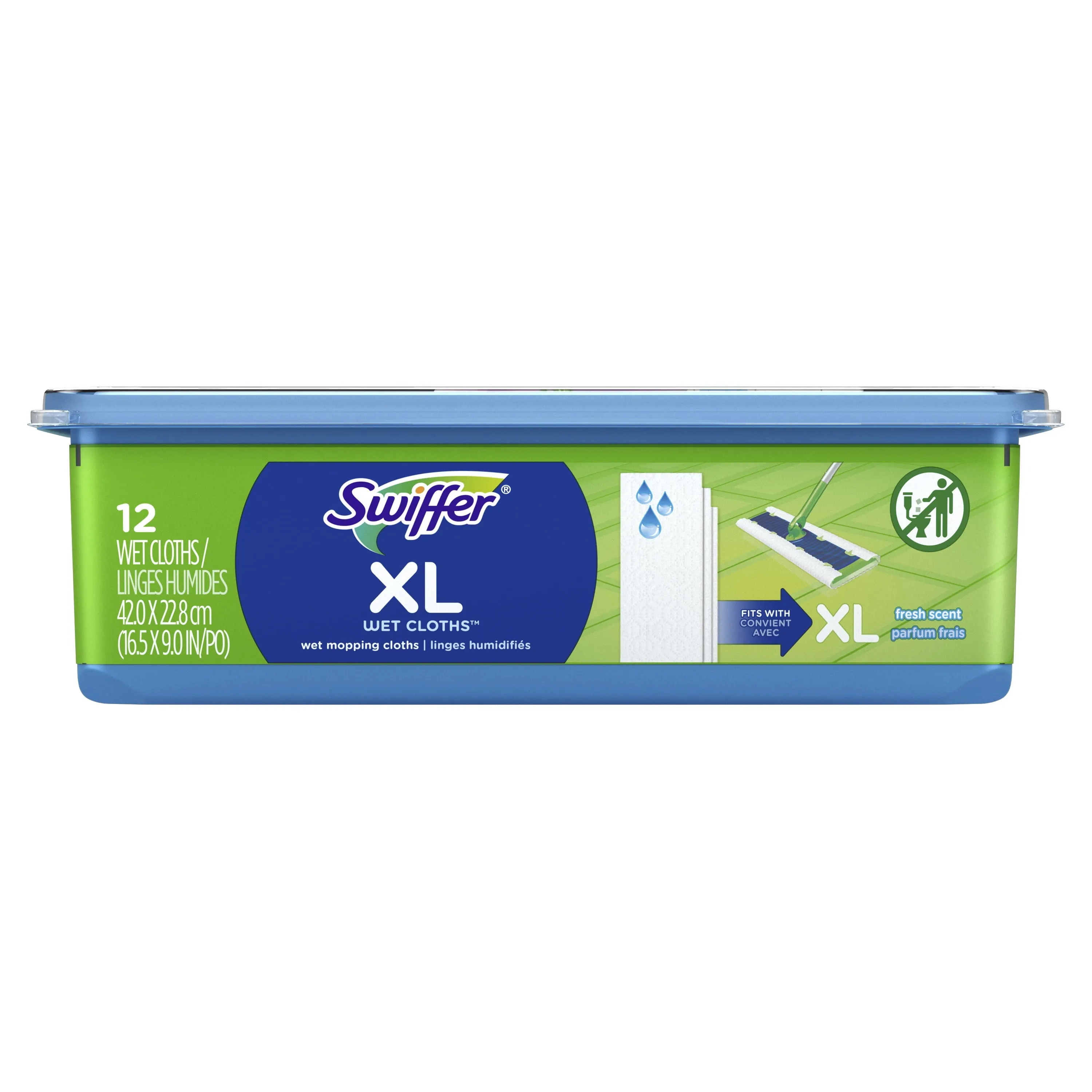 Swiffer Sweeper XL Wet Pad Refills, Open Window Fresh, 12 Ct