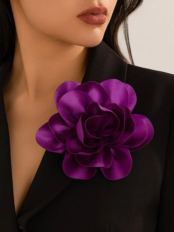 Three-Dimensional Flower Brooch Accessories