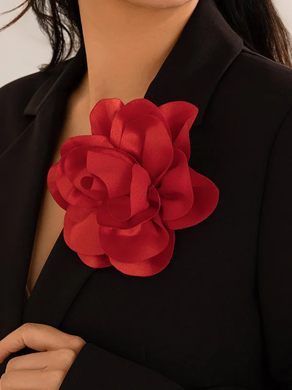 Three-Dimensional Flower Brooch Accessories