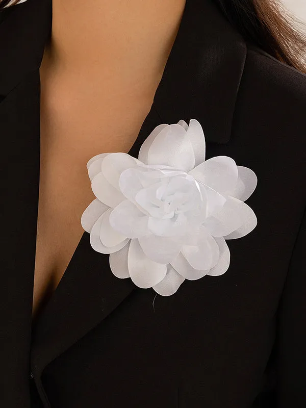 Three-Dimensional Flower Brooch Accessories