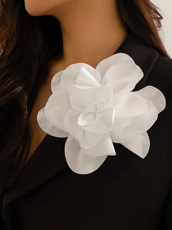 Three-Dimensional Flower Brooch Accessories