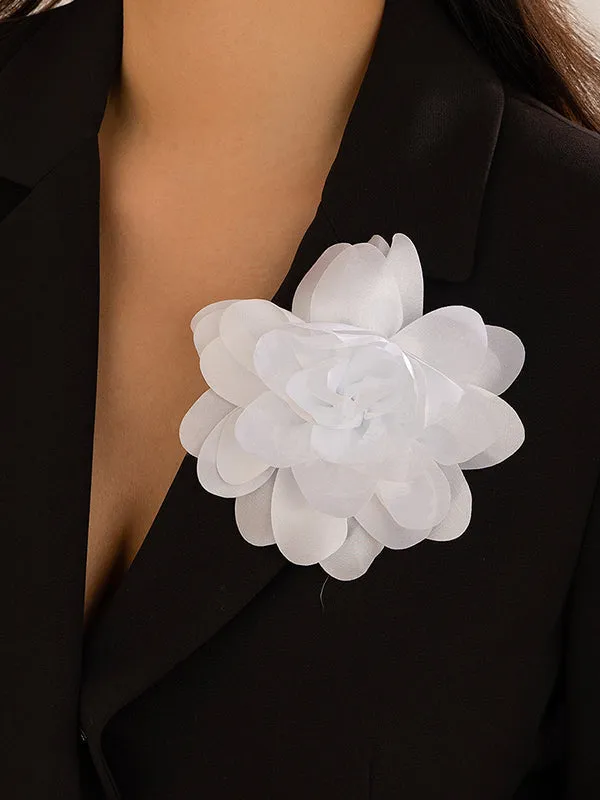 Three-Dimensional Flower Brooch Accessories