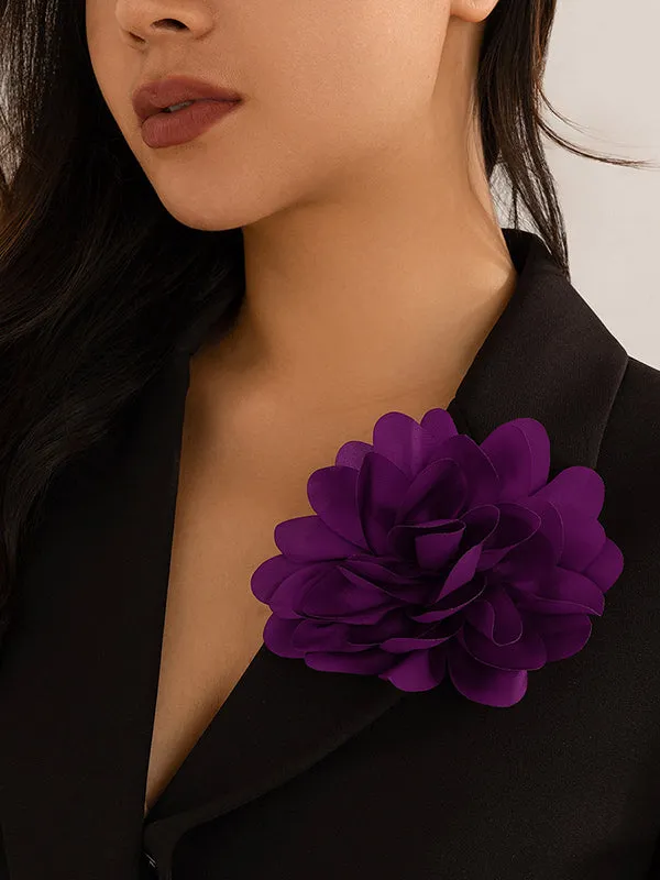 Three-Dimensional Flower Brooch Accessories