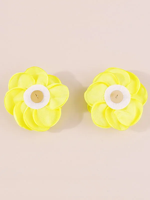 Three-Dimensional Flower Earrings Accessories