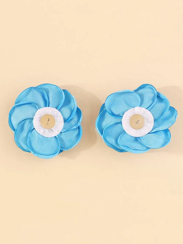 Three-Dimensional Flower Earrings Accessories