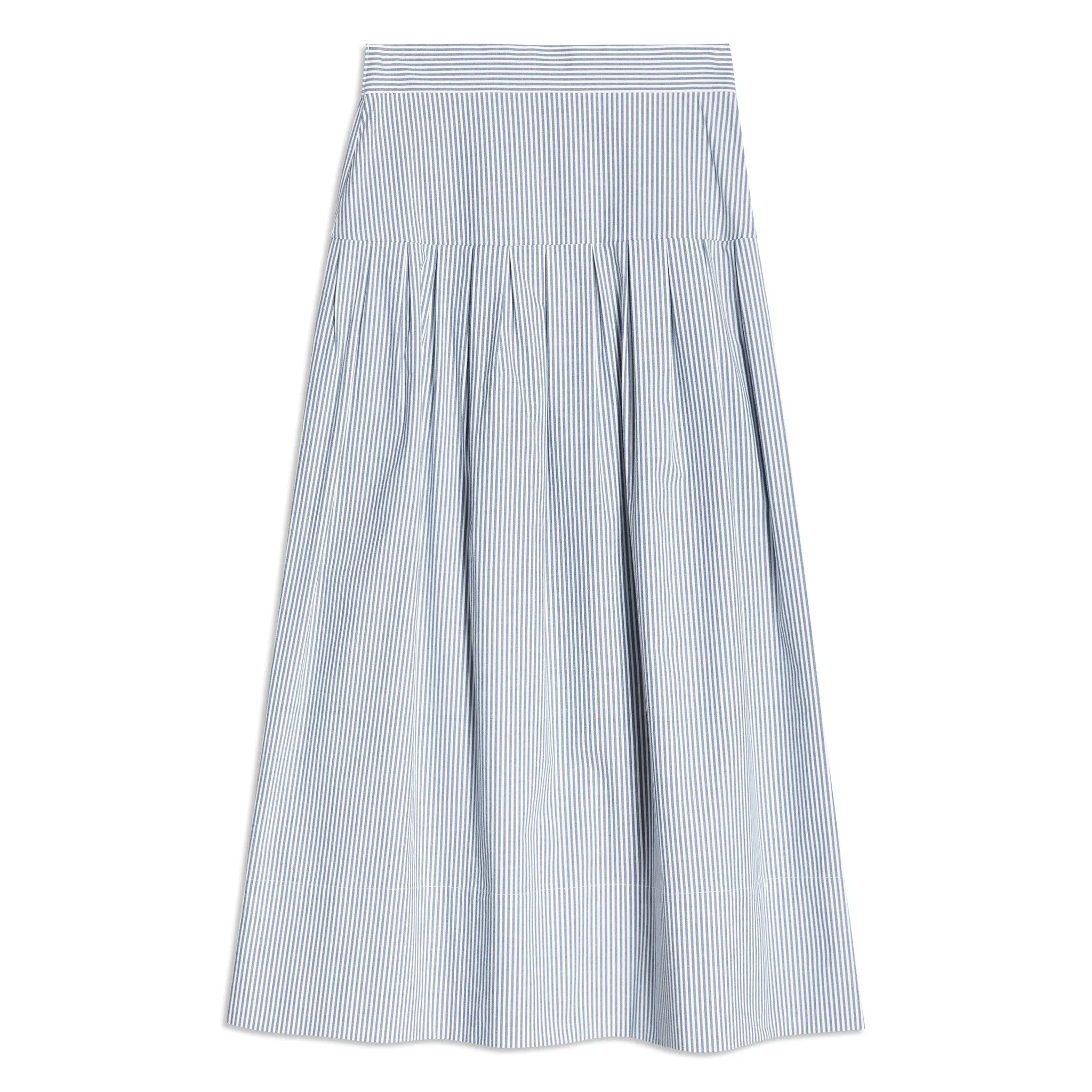 Ticking Stripe Drop Waist Skirt by Albaray