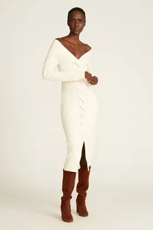 Trianna Off Shoulder Wool Dress