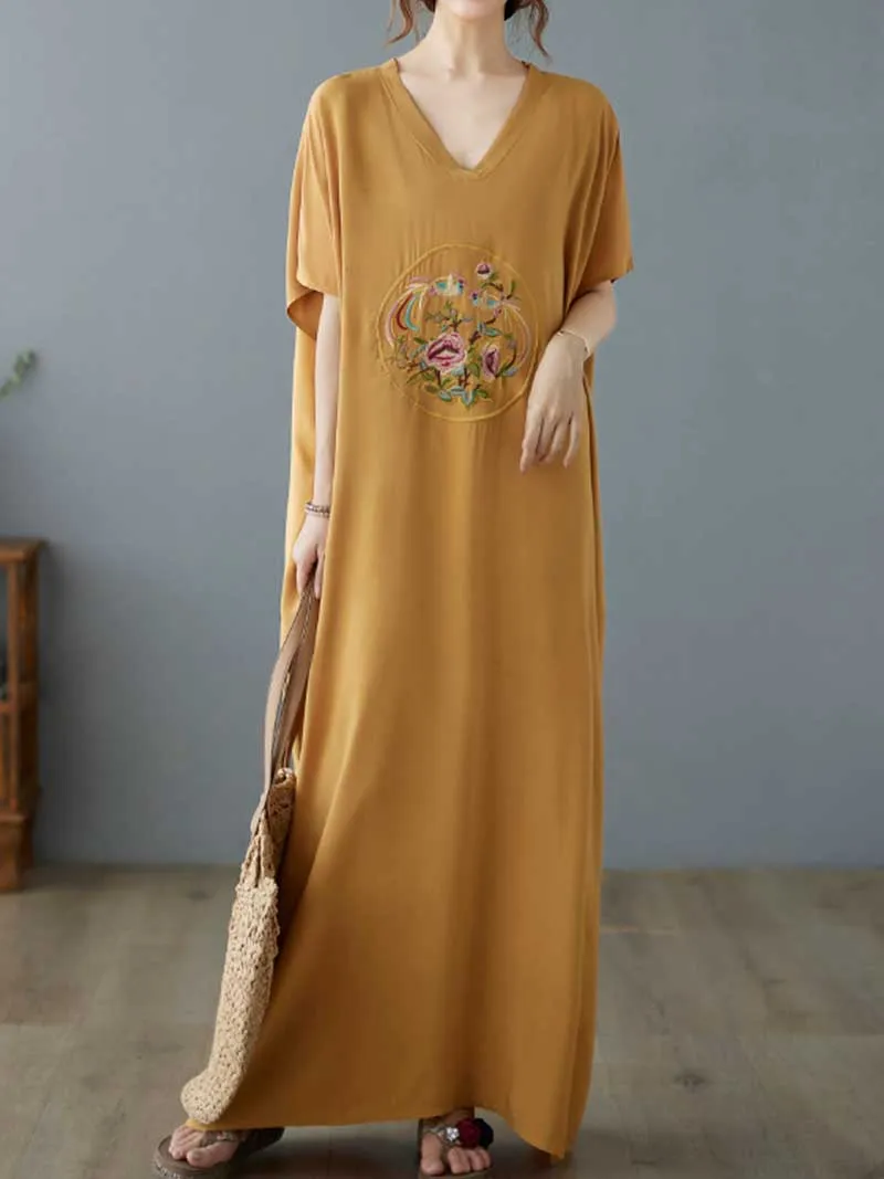 Whisper In Sky Kaftan Dress