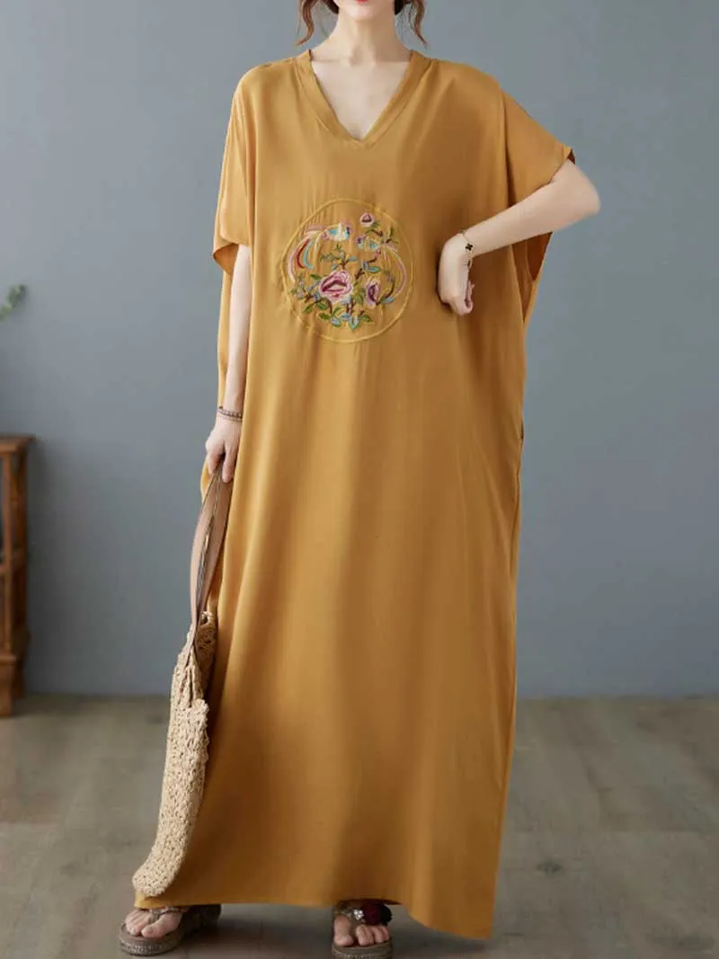 Whisper In Sky Kaftan Dress