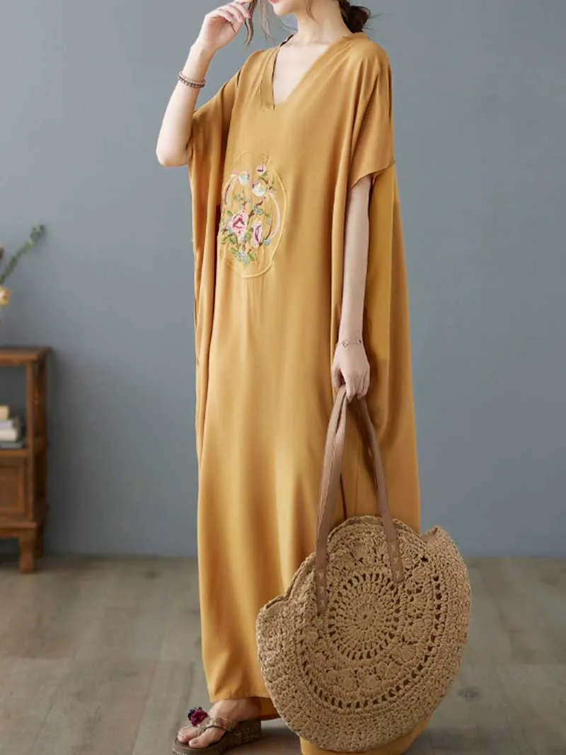 Whisper In Sky Kaftan Dress