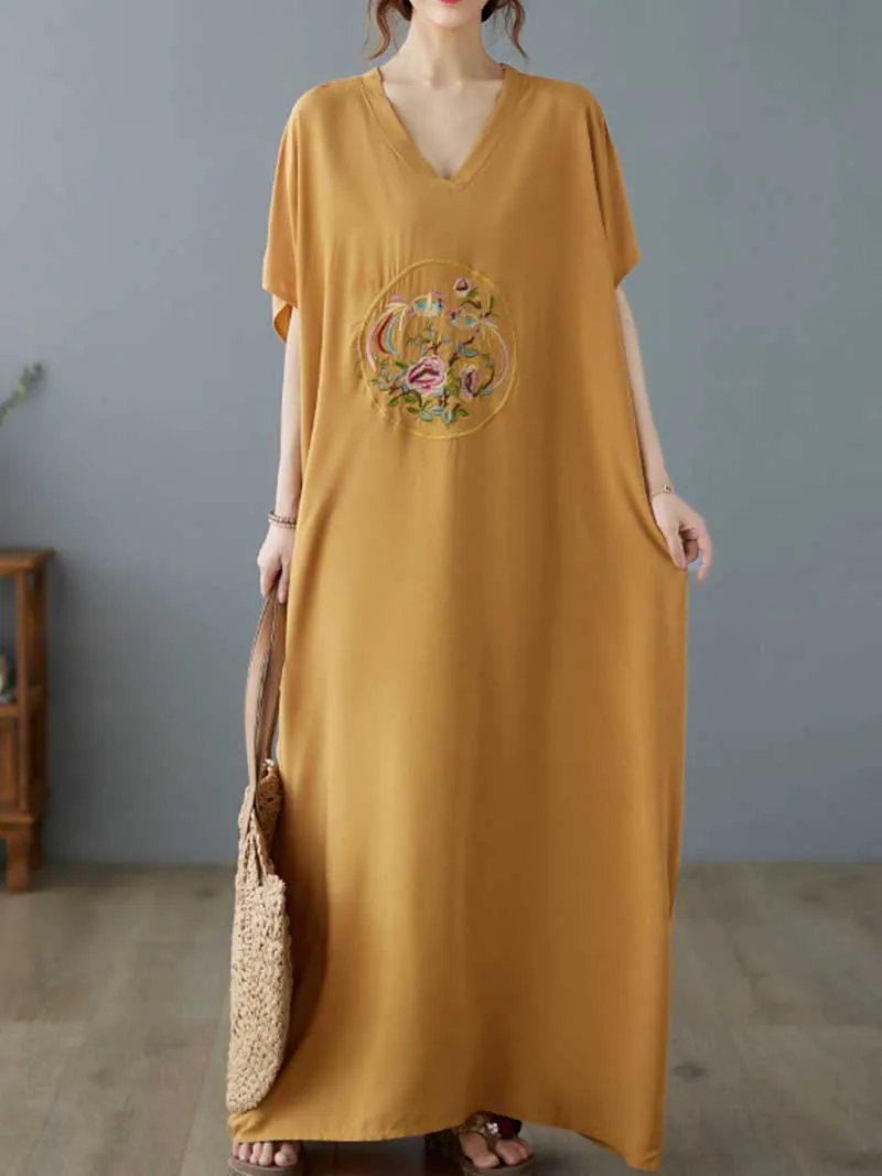 Whisper In Sky Kaftan Dress